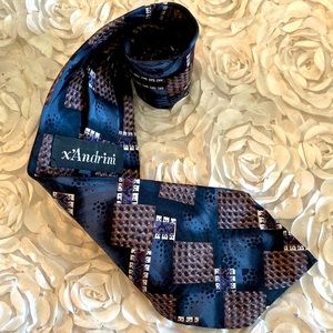 New x’Andrini mens silk tie